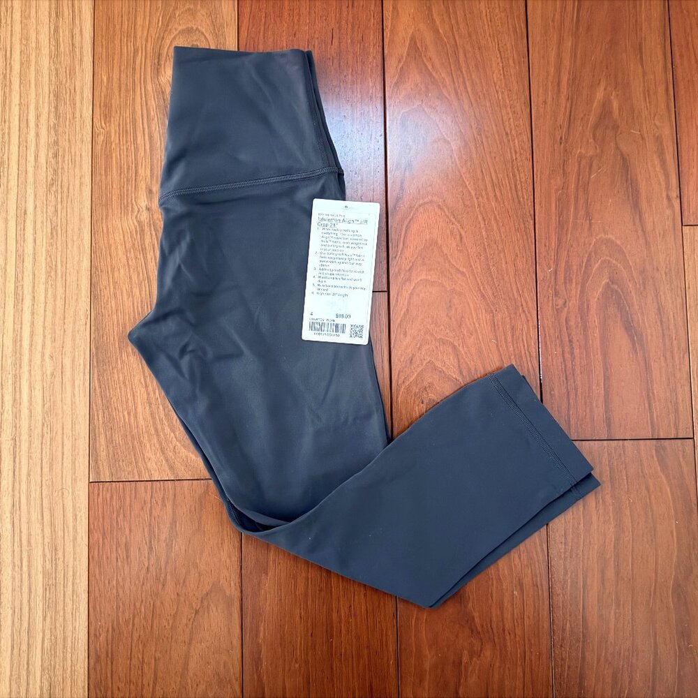Lululemon Align HR Crop 21" Graphite Grey Size 4 NWT